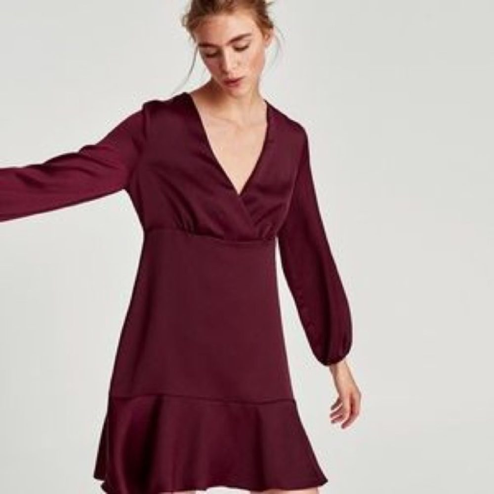Zara Maroon Dress